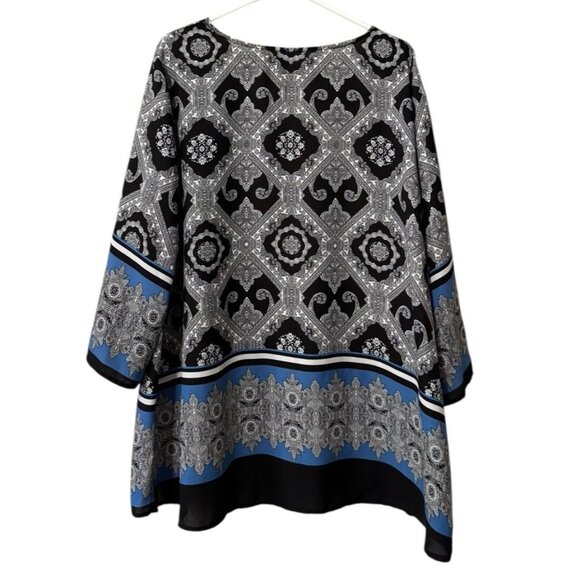 Cato Women Tunic Top Shirt Size 22/24W Lightweight Flowing Polyester Office City - Picture 2 of 11